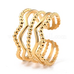 Ионное покрытие (ip) кольца из нержавеющей стали 304 RJEW-L102-17G