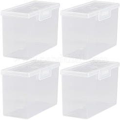 Boîtes de rangement pour cartes en plastique avec couvercles à charnière&nbsp;LS-CON-WH20010-06A