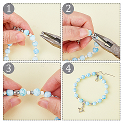 300 шт. крышки для обжимных бусин из нержавеющей стали 304 STAS-HY0001-10