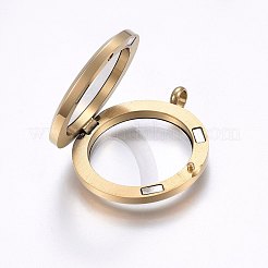 Магнитные плавающие подвески-медальоны из нержавеющей стали 304&nbsp;STAS-O103-35G