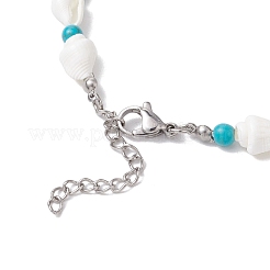 2 Stück 2 Stile Muschelperlenarmbänder&nbsp;BJEW-TA00586-02