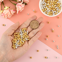 1200шт 2 цвета пластиковые бусины ccb CCB-PA0001-04C