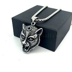 Винтажные подвески в виде головы льва из нержавеющей стали 304 для мужчин и женщин.&nbsp;OG9311