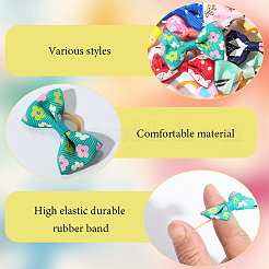 32 шт. 16 цвета бант из полиэстера резинки для волос для женщин и девочек PHAR-CN0001-01