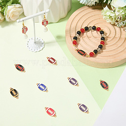 36 stücke 6 farben legierung emaille verbinder charms&nbsp;FIND-SC0014-77