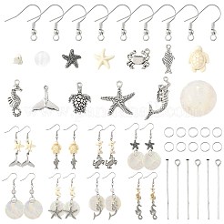 Наборы для самостоятельного изготовления сережек-подвесок в стиле океана&nbsp;DIY-FS0009-27