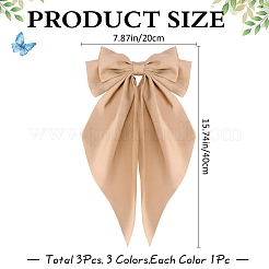 Тканевые заколки для волос с большим бантом AJEW-CP0008-41A-02