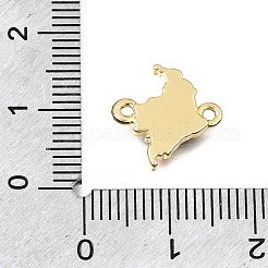 Ciondoli di collegamento per mappe in ottone smaltato&nbsp;KK-C263-04G