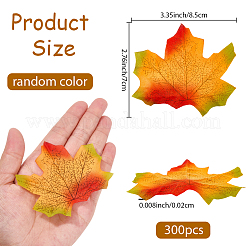 300шт тканевый искусственный кленовый лист AJEW-SP0003-07