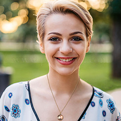 4 шт. 4 стильных кулона в виде круглой планеты из светящегося стекла NJEW-FI0001-02