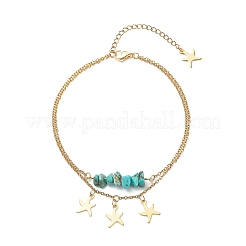 Браслеты на ногу из нержавеющей стали 304 AJEW-AN00510