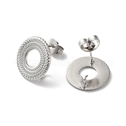 Accesorios para aretes de acero inoxidable 304 que no se deslustran&nbsp;LS-STAS-M314-01F-P