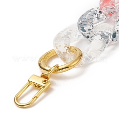 Прозрачные акриловые ручки сумки на цепочке&nbsp;AJEW-BA00102