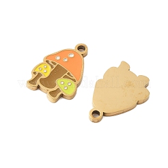 Подвески из нержавеющей стали 304 с эмалью&nbsp;STAS-R168-22G-04