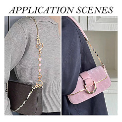 6 шт. 3 стиля сплав эмалированные цепочки для удлинителей звеньев в форме сердца&nbsp;KEYC-TAC00058