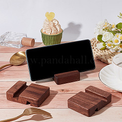 6 шт. держатели для мобильных телефонов из орехового дерева&nbsp;AJEW-NB0006-96