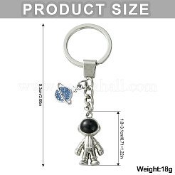 Брелок из сплава эмали и стразов&nbsp;KEYC-YW00044