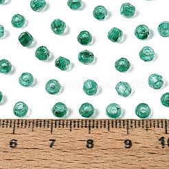 Прозрачные внутри цветные стеклянные бусины&nbsp;SEED-T007-20A-04