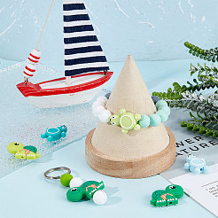 10шт 5 стильные силиконовые бусины SIL-SC0001-14