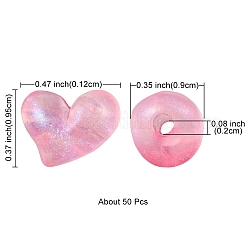 Радужное переливчатое покрытие акриловыми бусинами MACR-YW0002-20