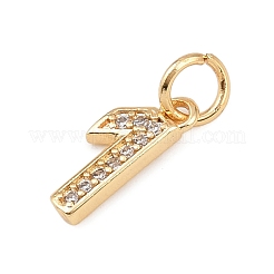 Латунные микропаве прозрачные кубические циркониевые подвески KK-G544-04G