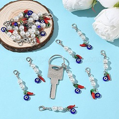 30 шт. подвесные украшения ручной работы в технике лэмпворк&nbsp;HJEW-YW00292