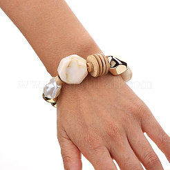 Пластиковые браслеты из жемчуга и ccb пластика WG1DA6D-01