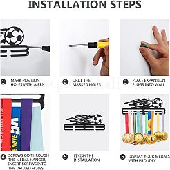 Модная железная вешалка для медалей ODIS-WH0021-169