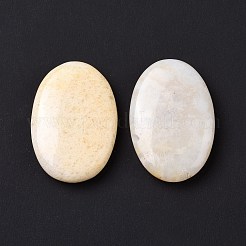 Massagestein aus gemischter weißer Jade und Topas-Jade&nbsp;G-G864-05B