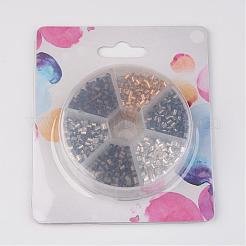 1 коробка 6 цвета античная бронза и красная медь и золото и серебро и платина и черная труба латунные обжимные шарики KK-JP0006-01-NR