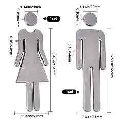 1 комплект пластиковых наклеек для ванной комнаты AJEW-GF0005-94A