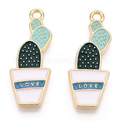 Подвески из эмали и сплава&nbsp;ENAM-WH0050-02LG-RS