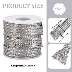 8 м плоская плетеная трубка из нержавеющей стали марки 304&nbsp;FIND-UN0010-03