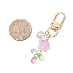 3 шт. подвесные украшения в виде круглых стеклянных бусин в форме звезды&nbsp;HJEW-JM04131