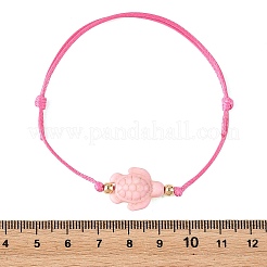 Bracelet ajustable en cordon de polyester ciré&nbsp;BJEW-JB14243-04