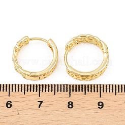 Латунные серьги обруча&nbsp;EJEW-D348-23G