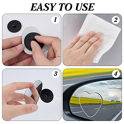 Стеклянные зеркала слепых зон в форме сердца для автомобилей FIND-WH0816-018P