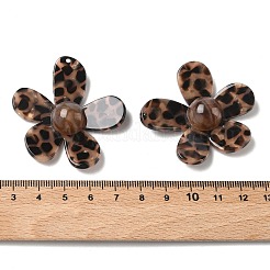 Непрозрачные подвески из ацетата целлюлозы (смолы) с леопардовым принтом&nbsp;FIND-C088-02B