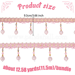 Бахрома из пластика для штор из бисера OCOR-WH0090-69B