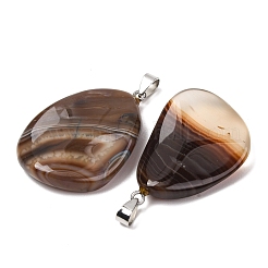Ciondoli di agata a fascia naturale&nbsp;GG-K002-05C