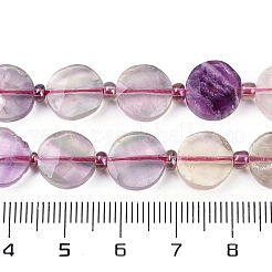 Природных красочные флюорита бисер нитей G-G182-G01-02