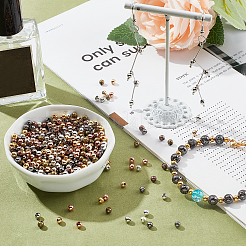 1440 шт. 8-х видов железных бусин&nbsp;IFIN-AR0001-20