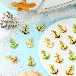 25шт 5 цвета сплава эмалевые подвески&nbsp;ENAM-CJ0004-01