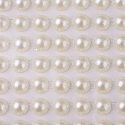 Акриловые наклейки с искусственным жемчугом OACR-WH0003-32D-01