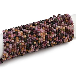 Натуральный турмалин бисер нитей G-G281-A01-4mm