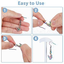 40 шт. 2 стиля крючков для сережек из нержавеющей стали 304 STAS-DC0013-87
