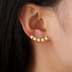 Boucles d'oreilles à tige en acier inoxydable 304&nbsp;EJEW-H095-02G