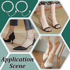 2 шт. цепочка для шнурков из смолы и железа со стразами&nbsp;AJEW-PH0006-77