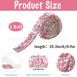 Отделка стразами из смолы и бисером DIY-WH20050-05E