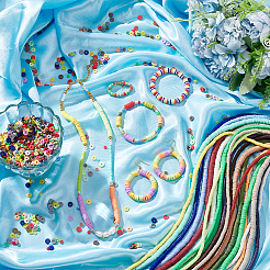 40 нить 40 стержня бусины из полимерной глины ручной работы CLAY-PH0001-86